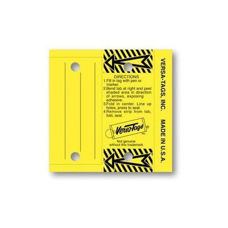 ASP Multi-Use Key Tags, 3" X 3" Folds To 1 1/4" X 3", 250 Per Box: Yellow Pk 4121